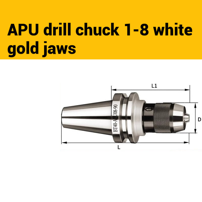 1077-APU one-piece self-tightening drill chuck BT30/BT40/BT50-APU08/13/16 drill bits straight shank milling cutter bits Shandong Denso Pricision Tools Co.,Ltd.