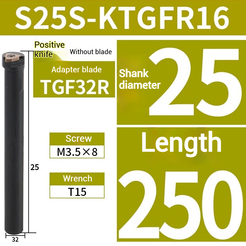 1018-I.D. shallow groove grooving toolholder S16N/S20R/S25S-KTGFR16 Bore Circlip Slot Vertical Shallow Grooving Toolholder Shandong Denso Pricision Tools Co.,Ltd.