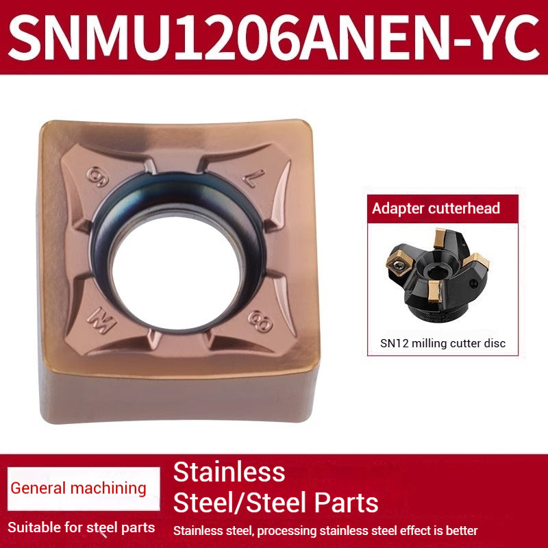 1029-SNMX1205AFNN Fast Feed Heavy Duty CNC Milling Inserts Double Sided Octagonal 45 Degree Square Roughing Milling Inserts Shandong Denso Pricision Tools Co.,Ltd.