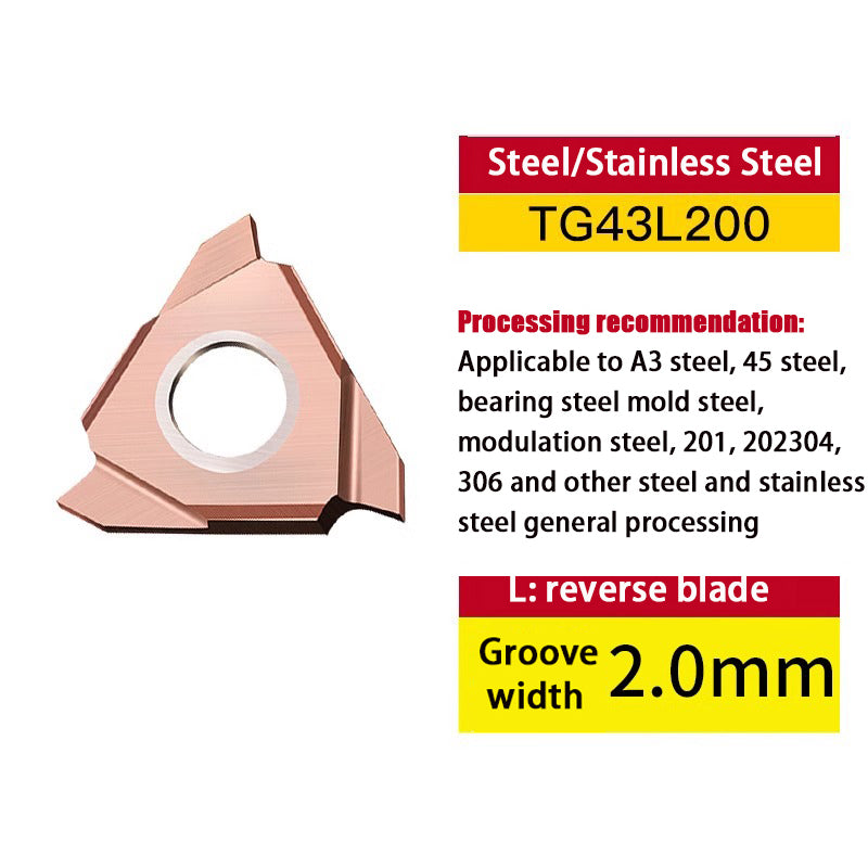 108-CNC arc three-head vertical grooving blade head TGF32R/L blade grain Shandong Denso Pricision Tools Co.,Ltd.