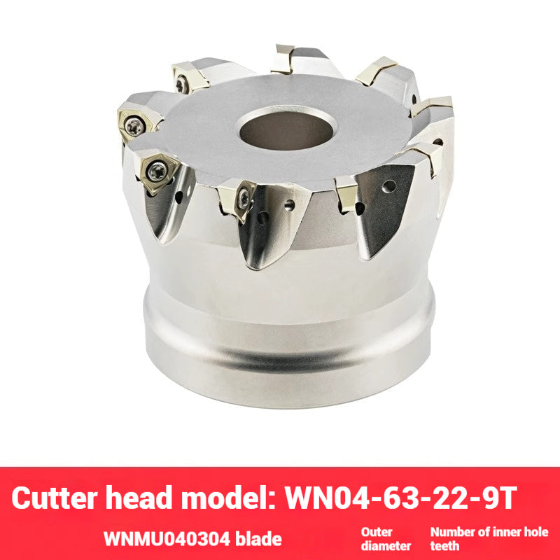 1054-90 degree fast feed WNE heavy cutting MFWN right angle milling cutter shank WNMU040304 double-sided hexagonal milling cutter blade Shandong Denso Pricision Tools Co.,Ltd.