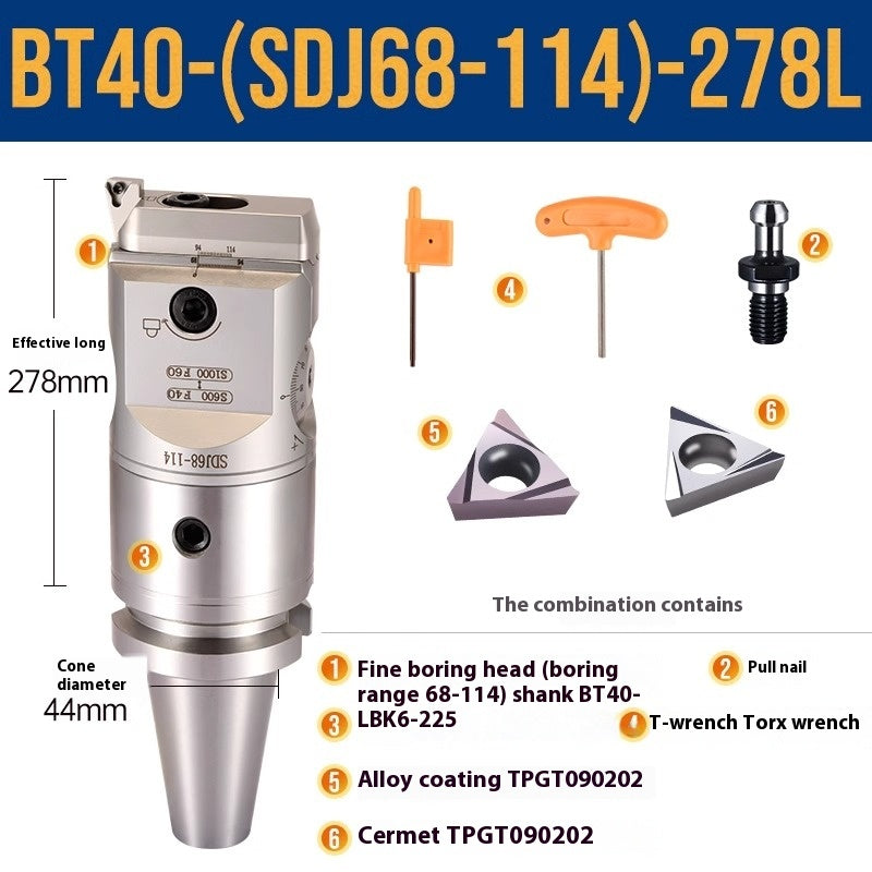 1071-SDJ Fine Boring Tools Fine Boring Heads Adjustable BT40 Fine Boring Tools Set Machining Center Small Bore Fine Boring Tools Shandong Denso Pricision Tools Co.,Ltd.