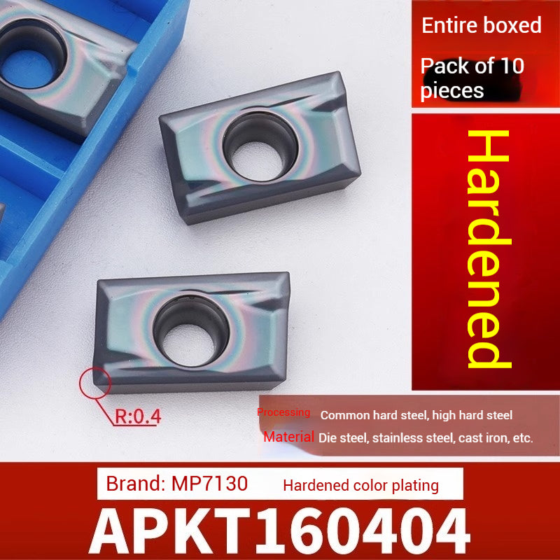 1026-CNC milling inserts APMT1135 carbide 1604 milling inserts fast feed R0.8 coated rough milling cutter grains Shandong Denso Pricision Tools Co.,Ltd.