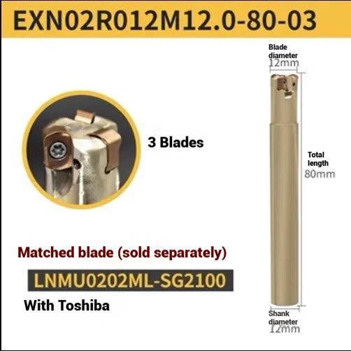 1053-ESE small diameter clear angle milling cutter shanks for 8 10 12 14 16 tungsten carbide milling cutter JDMT070204 double-edged cutter shanks Shandong Denso Pricision Tools Co.,Ltd.