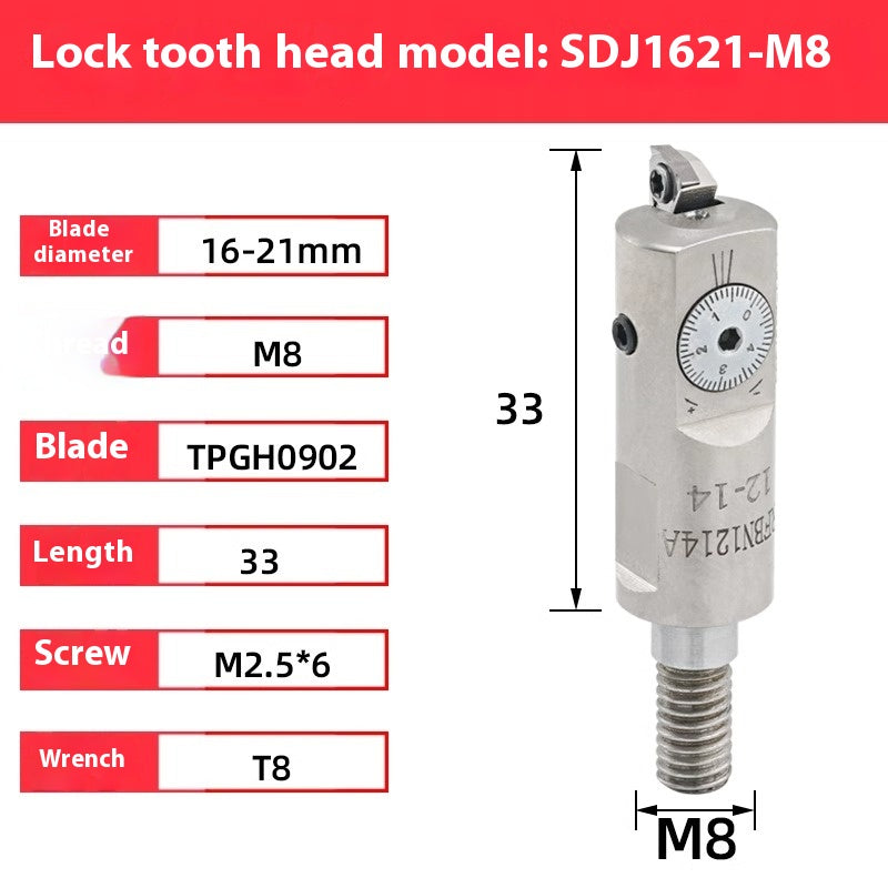 2072-Lock-tooth fine boring head EWN RFBN small hole SDJ fine boring cutter adjustable tungsten carbide alloy seismic boring bar 10-60 Shandong Denso Pricision Tools Co.,Ltd.
