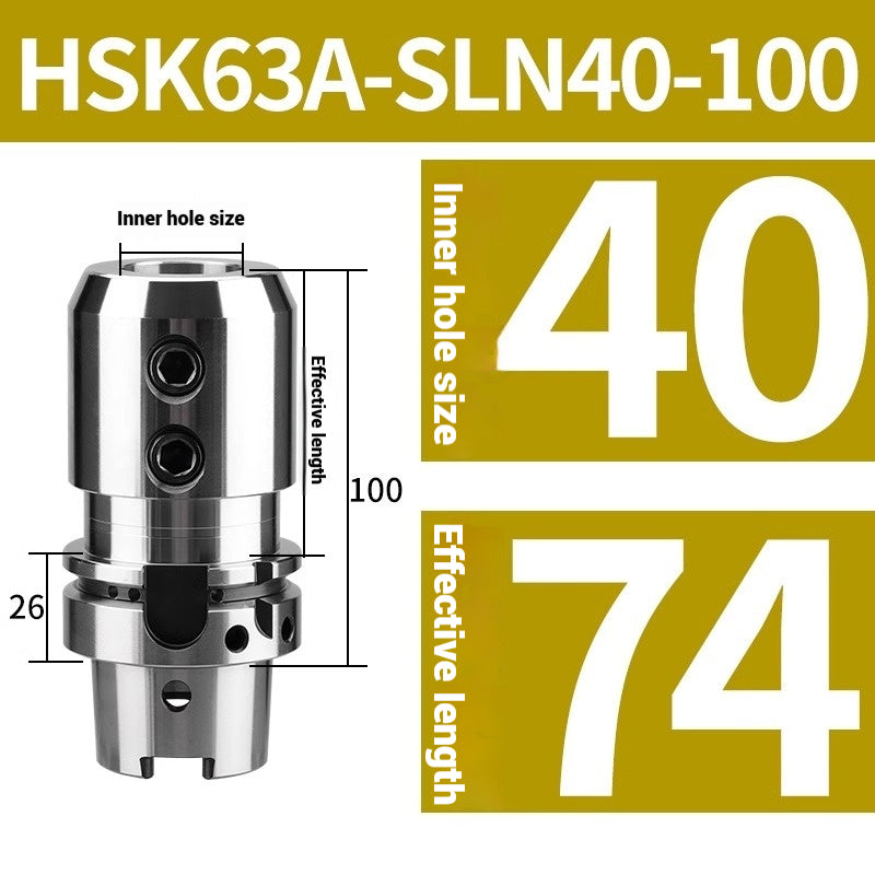 1081-HSK63A-SLN25 32 Side-fixed high-speed toolholder U-drill CNC toolholder High-precision balanced toolholder Shandong Denso Pricision Tools Co.,Ltd.