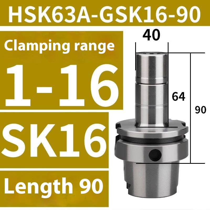 1082-SK63A shank dynamic balance high-speed precision zero windage CNC milling shank HSK63A-SK10 16-100L Shandong Denso Pricision Tools Co.,Ltd.