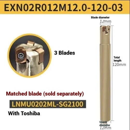 1053-ESE small diameter clear angle milling cutter shanks for 8 10 12 14 16 tungsten carbide milling cutter JDMT070204 double-edged cutter shanks Shandong Denso Pricision Tools Co.,Ltd.