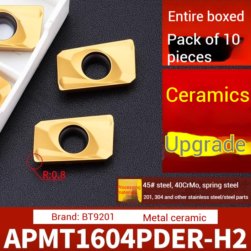 1026-CNC milling inserts APMT1135 carbide 1604 milling inserts fast feed R0.8 coated rough milling cutter grains Shandong Denso Pricision Tools Co.,Ltd.