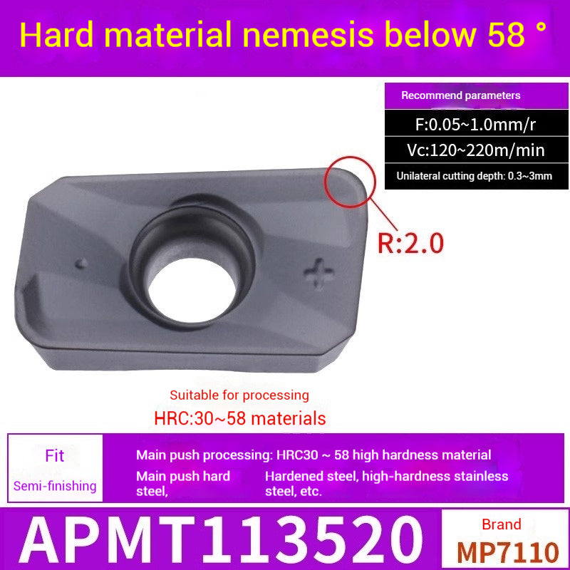 1025-CNC Milling Inserts APMT1135 Milling Blade 1604 Milling Head for Aluminum Alloy R0.8 Coated Rough Milling Machine Tool Pellets Shandong Denso Pricision Tools Co.,Ltd.