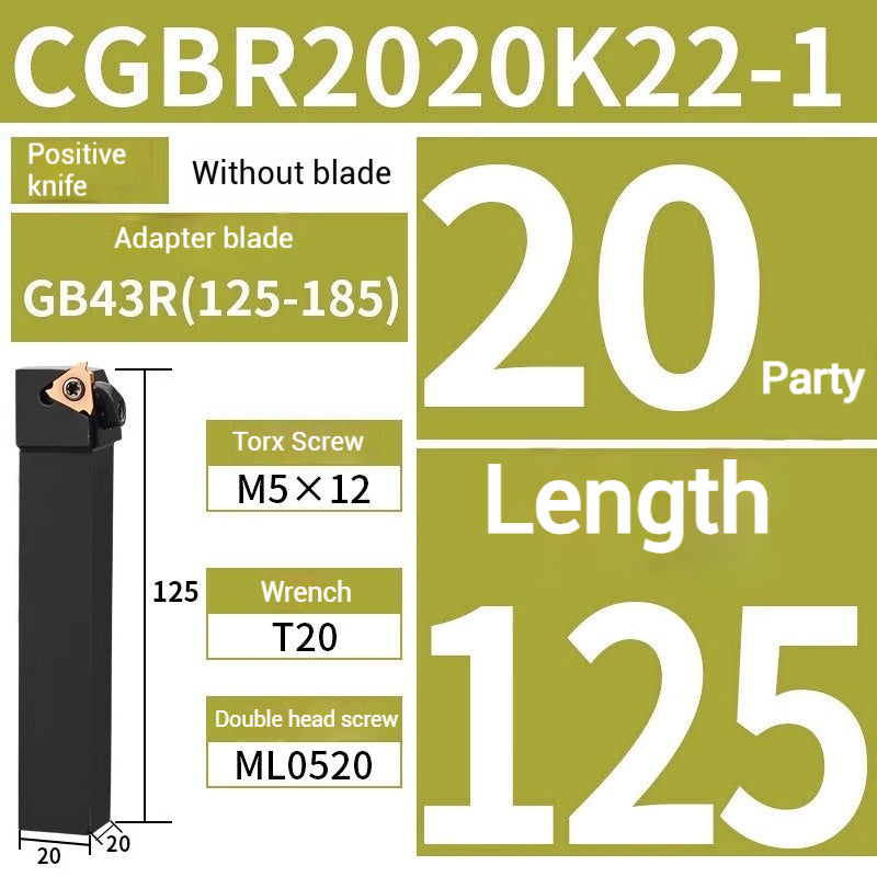 1019-CNC lathe with cutting circlip shallow groove cutter large platen type CGBR positive cutter bar Shandong Denso Pricision Tools Co.,Ltd.