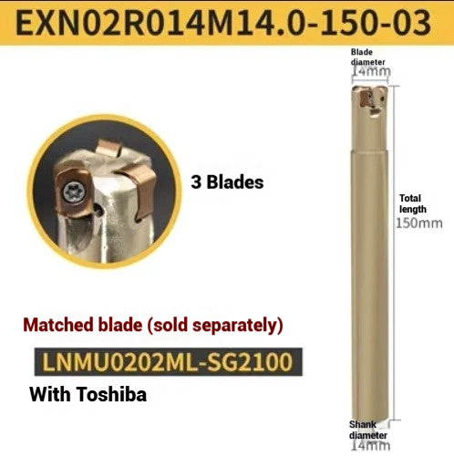 1053-ESE small diameter clear angle milling cutter shanks for 8 10 12 14 16 tungsten carbide milling cutter JDMT070204 double-edged cutter shanks Shandong Denso Pricision Tools Co.,Ltd.