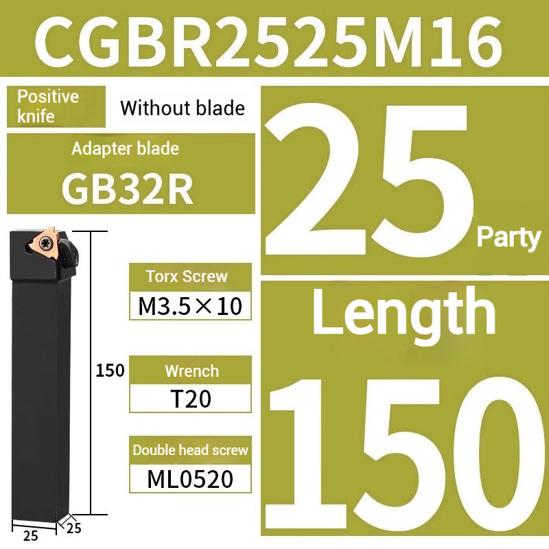 1019-CNC lathe with cutting circlip shallow groove cutter large platen type CGBR positive cutter bar Shandong Denso Pricision Tools Co.,Ltd.
