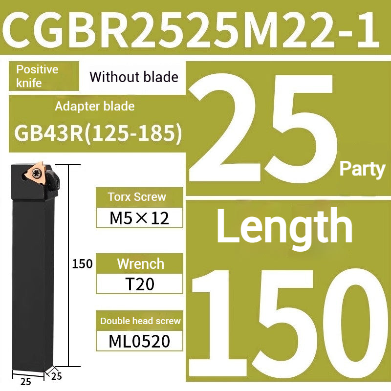 1019-CNC lathe with cutting circlip shallow groove cutter large platen type CGBR positive cutter bar Shandong Denso Pricision Tools Co.,Ltd.