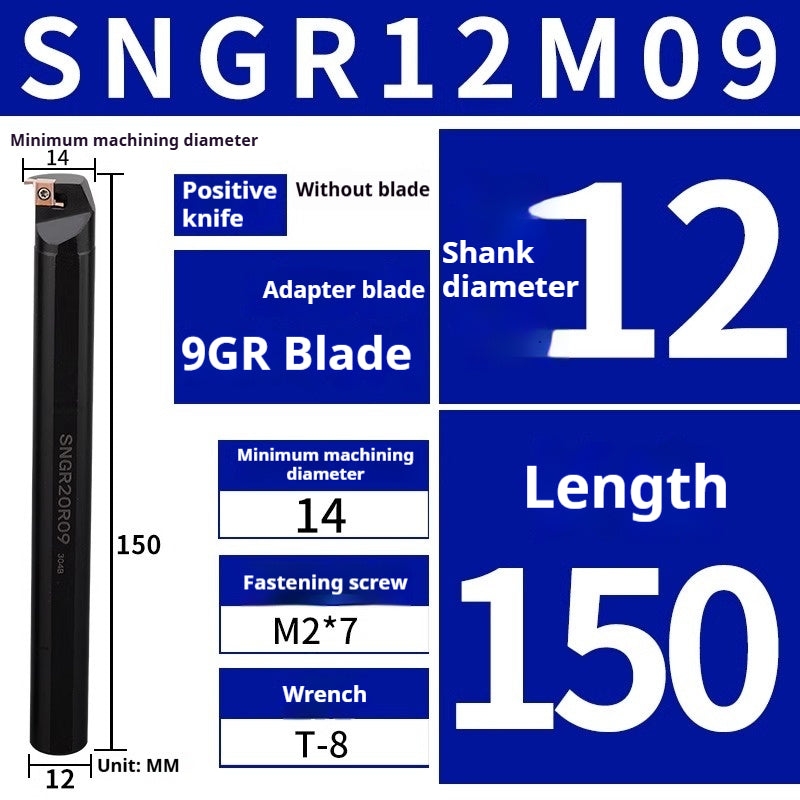 1005-SNGR08K/10K/12M Small hole internal and external grooving tool Small diameter inner groove inner hole tool bar Shallow groove grooving tool bar Shandong Denso Pricision Tools Co.,Ltd.