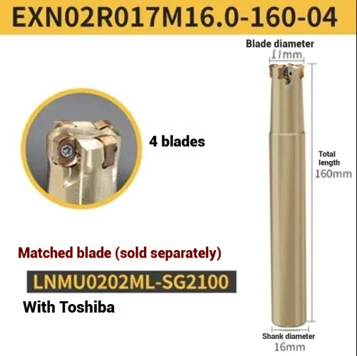 1053-ESE small diameter clear angle milling cutter shanks for 8 10 12 14 16 tungsten carbide milling cutter JDMT070204 double-edged cutter shanks Shandong Denso Pricision Tools Co.,Ltd.