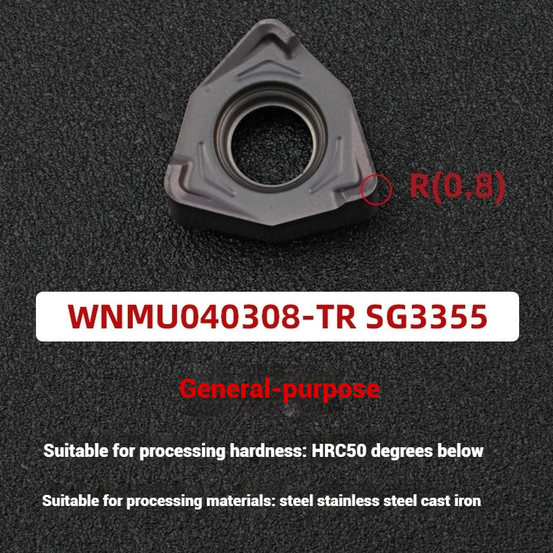 1054-90 degree fast feed WNE heavy cutting MFWN right angle milling cutter shank WNMU040304 double-sided hexagonal milling cutter blade Shandong Denso Pricision Tools Co.,Ltd.