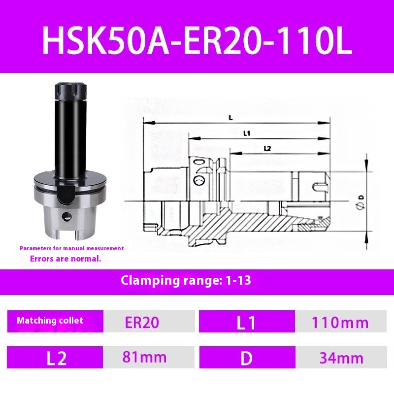 1084-HSK50A 63F 63A-ER32 25 20 16 Flexible Collet Toolholders ER Spring Collet Toolholders Shandong Denso Pricision Tools Co.,Ltd.