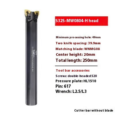 2133-Double-head CNC turning tool holder MW08/MC12 lathe 95 degree outer circle inner hole machine clamps double-head horn inner hole tool holder Shandong Denso Pricision Tools Co.,Ltd.