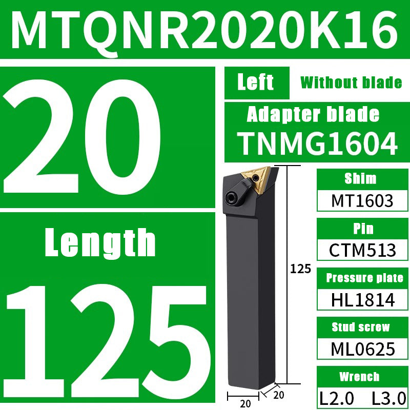 3025-CNC external 105 degree turning tool bar triangle row tool bar MTQN