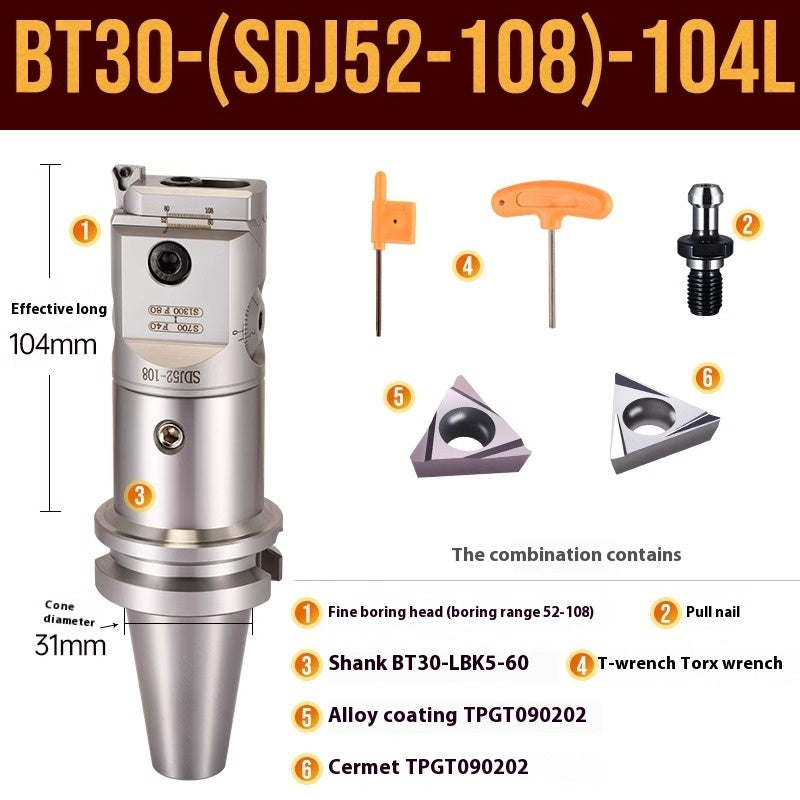 1071-SDJ Fine Boring Tools Fine Boring Heads Adjustable BT40 Fine Boring Tools Set Machining Center Small Bore Fine Boring Tools Shandong Denso Pricision Tools Co.,Ltd.