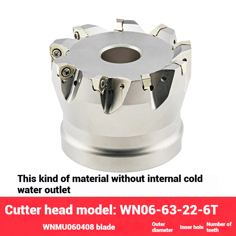 1054-90 degree fast feed WNE heavy cutting MFWN right angle milling cutter shank WNMU040304 double-sided hexagonal milling cutter blade Shandong Denso Pricision Tools Co.,Ltd.