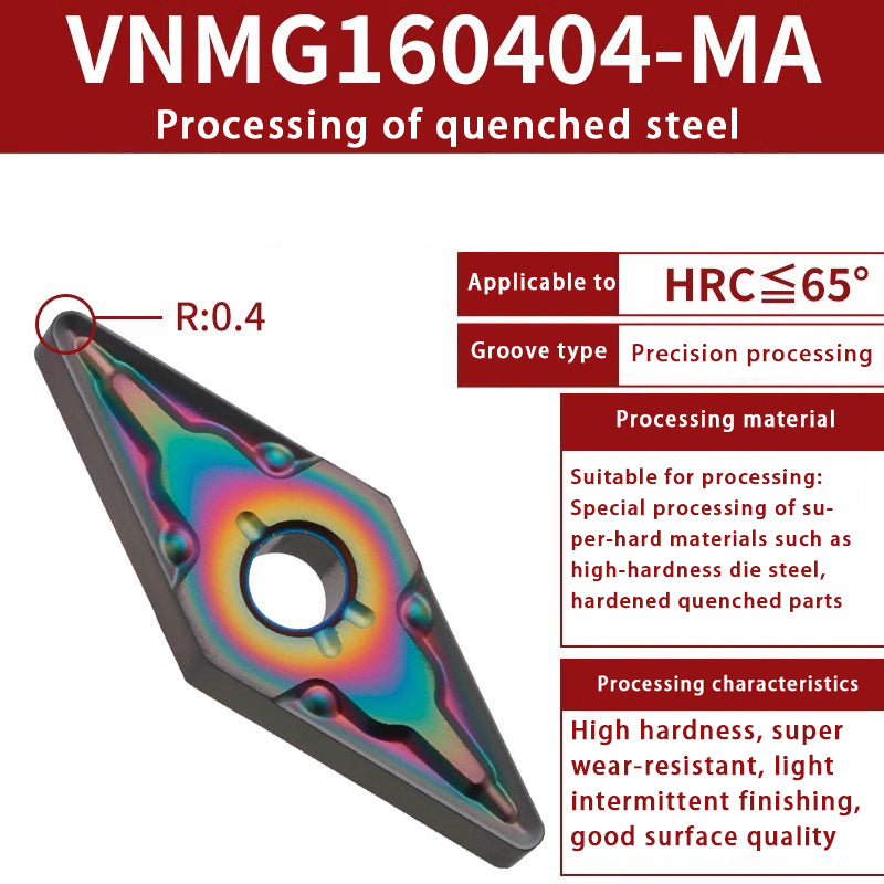 124-VNMG turning inserts, external stainless steel processing, slotting diamond turning tools Shandong Denso Pricision Tools Co.,Ltd.