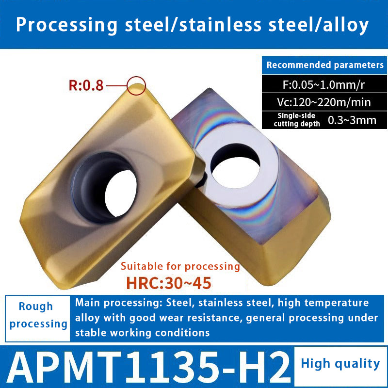 140-CNC milling blade APM T1135 stainless steel special alloy blade Shandong Denso Pricision Tools Co.,Ltd.