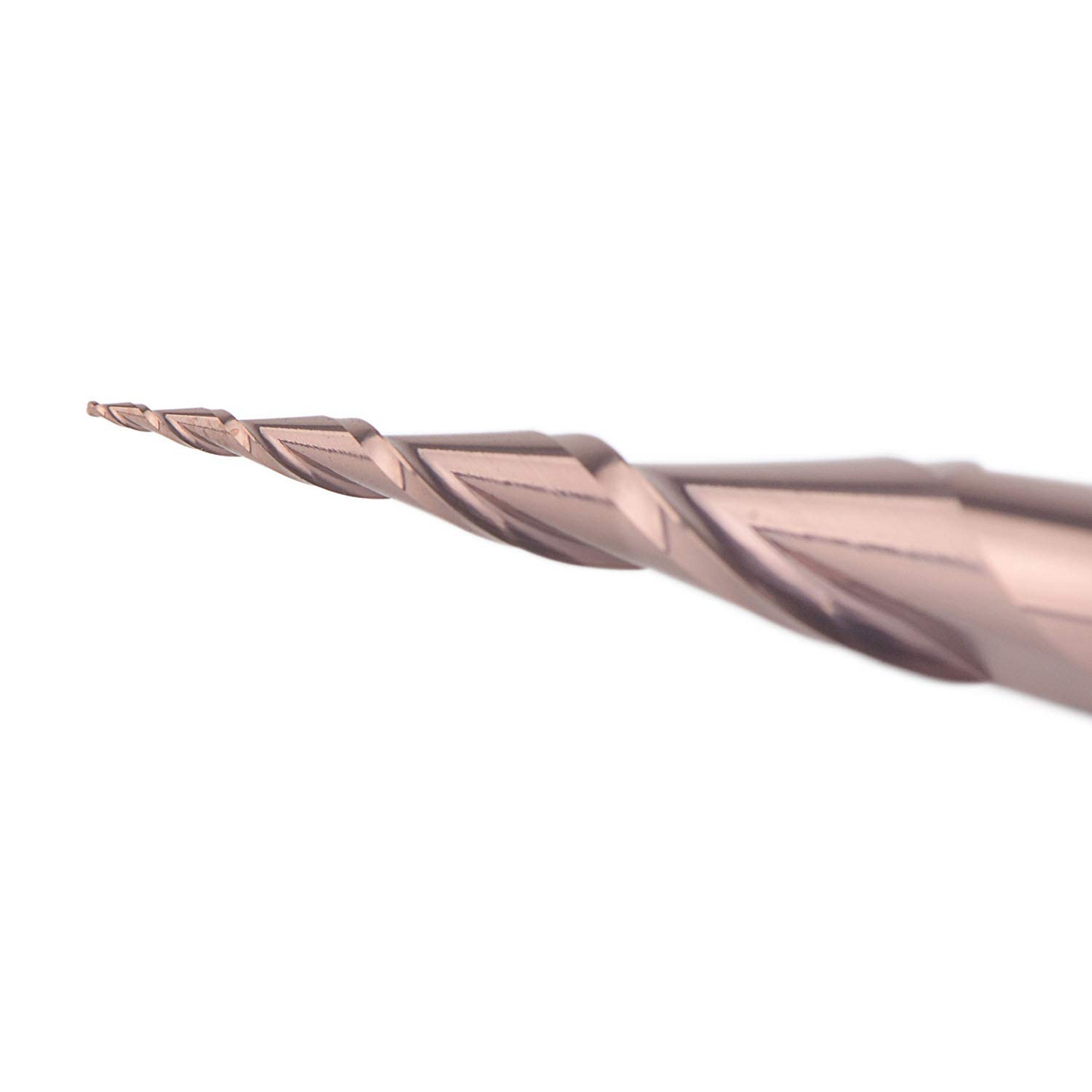 Tapered Ball Nose End Mill 1/4" X 3" with 0.5mm Tip Diameter(0.25mm Radius) Ball Nose 5.26Deg for CNC Machine Engraving Carving Bits