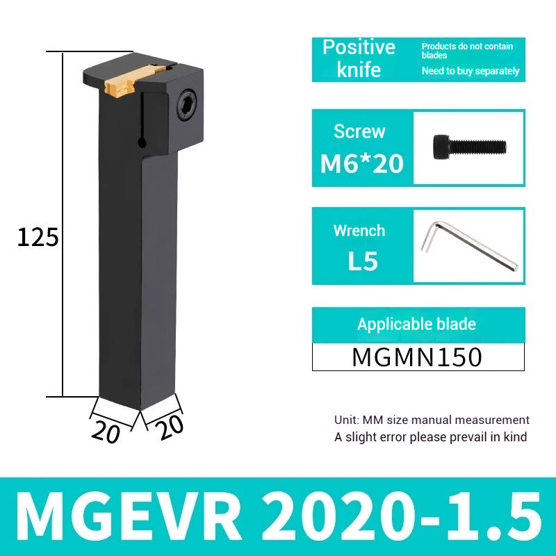 1023-CNC grooving cutter bar MGEVR1616-2 spring steel cutter 2020-3 lathe 7-shaped outer diameter cut off groove cutters Shandong Denso Pricision Tools Co.,Ltd.