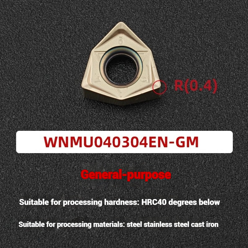 1054-90 degree fast feed WNE heavy cutting MFWN right angle milling cutter shank WNMU040304 double-sided hexagonal milling cutter blade Shandong Denso Pricision Tools Co.,Ltd.