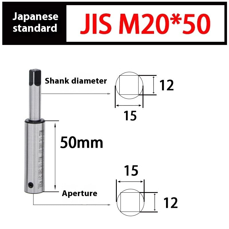 2090-Tapping extension rod Tapping extension rod Tapping extension rod Tapping national standard Japanese standard M3 M4M5M68 adapter deep hole tapping Shandong Denso Pricision Tools Co.,Ltd.