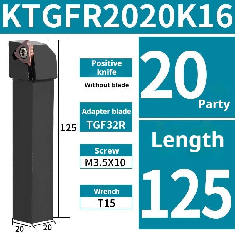 1013-Shallow groove cutter bar CNC grooving cutter bar / side stand mounted shallow groove KTGFR2020K16-F Circlip groove cutter TGF32 Shandong Denso Pricision Tools Co.,Ltd.