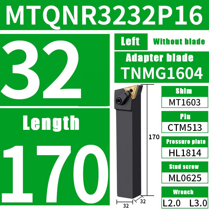 3025-CNC external 105 degree turning tool bar triangle row tool bar MTQN