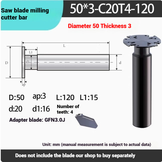 1050-JP Saw Blade Router Bar T-slot Router Plate Ultra-thin Side Cutting Triple Edge Milling Cutter ISCAR GFN Series 2mm3mm Shandong Denso Pricision Tools Co.,Ltd.