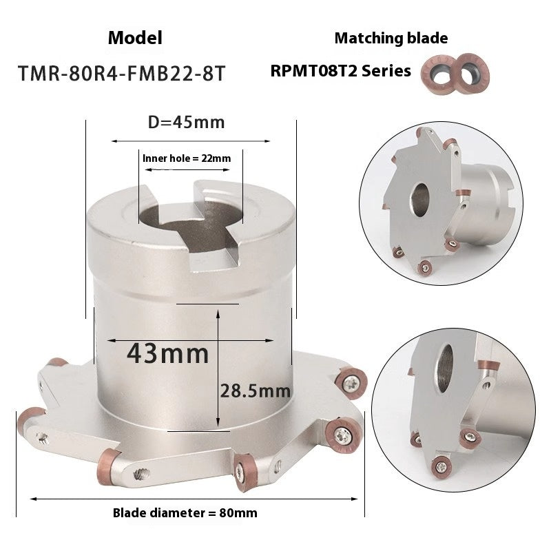 2067-CNC machining center TMR round nose T-slot milling cutter bar arc R2.5R3R4R5R6 slotted side and side cut shank Shandong Denso Pricision Tools Co.,Ltd.