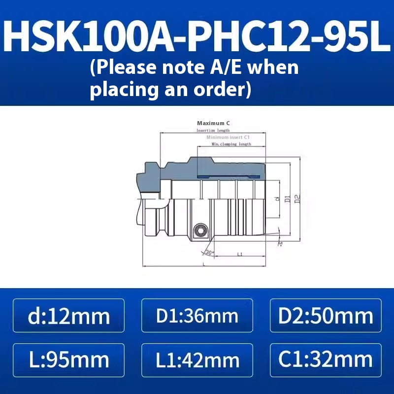 10023 HSK100AHSK63A Hydraulic toolholderPHC imported high precision hydraulic toolholderHydraulic toolholder Shandong Denso Pricision Tools Co.,Ltd.
