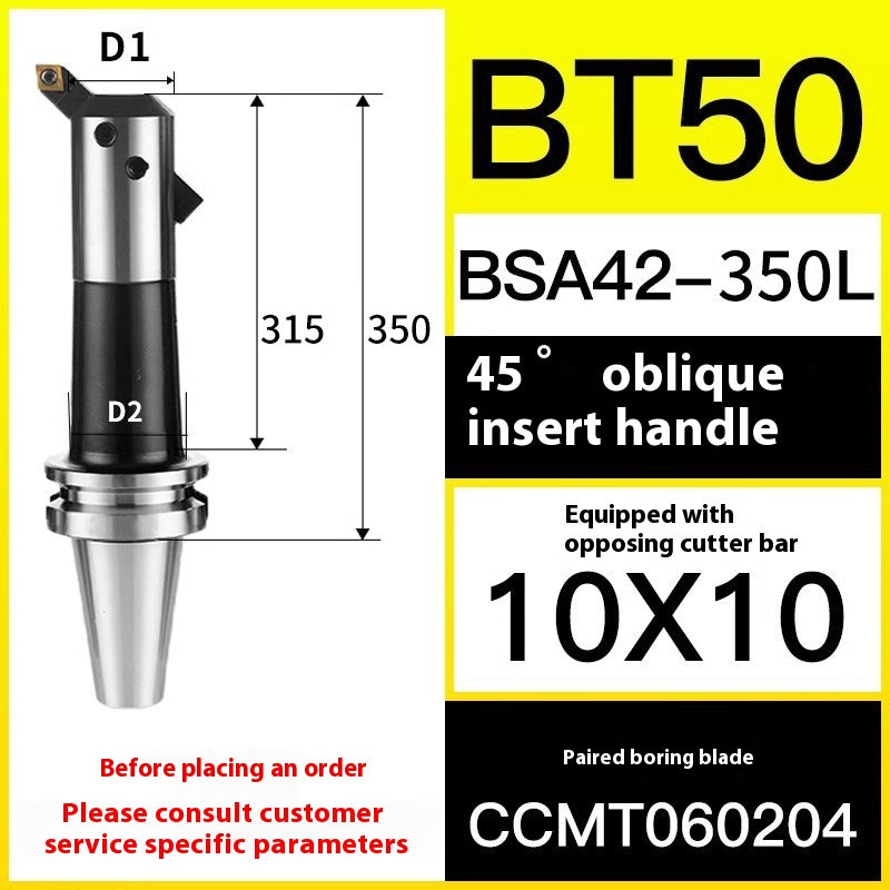10049 BT40/50-BSA Rough Boring Cutter Holder 45/90 Degree Sleeve Lathe Boring Bar Shandong Denso Pricision Tools Co.,Ltd.