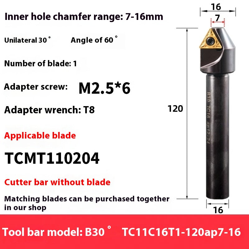 6039 Machining center 15 20 25 30 35 40 45 50 55 60 65 70 75 degree chamfering toolholder TCMT Shandong Denso Pricision Tools Co.,Ltd.