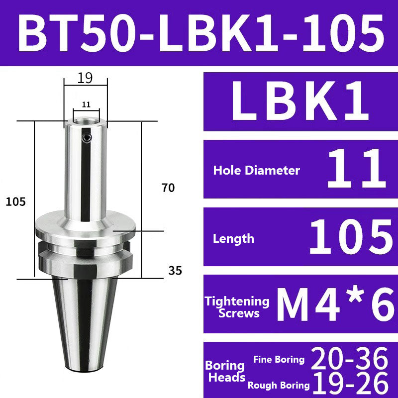 4007 BT50-LBK Fine Rough Boring Tool Holder LBK Boring Head Connecting Shank CNC Tools Shandong Denso Pricision Tools Co.,Ltd.