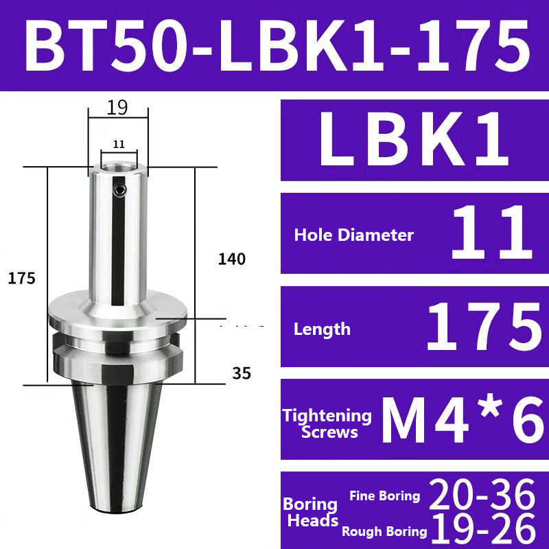4007 BT50-LBK Fine Rough Boring Tool Holder LBK Boring Head Connecting Shank CNC Tools Shandong Denso Pricision Tools Co.,Ltd.