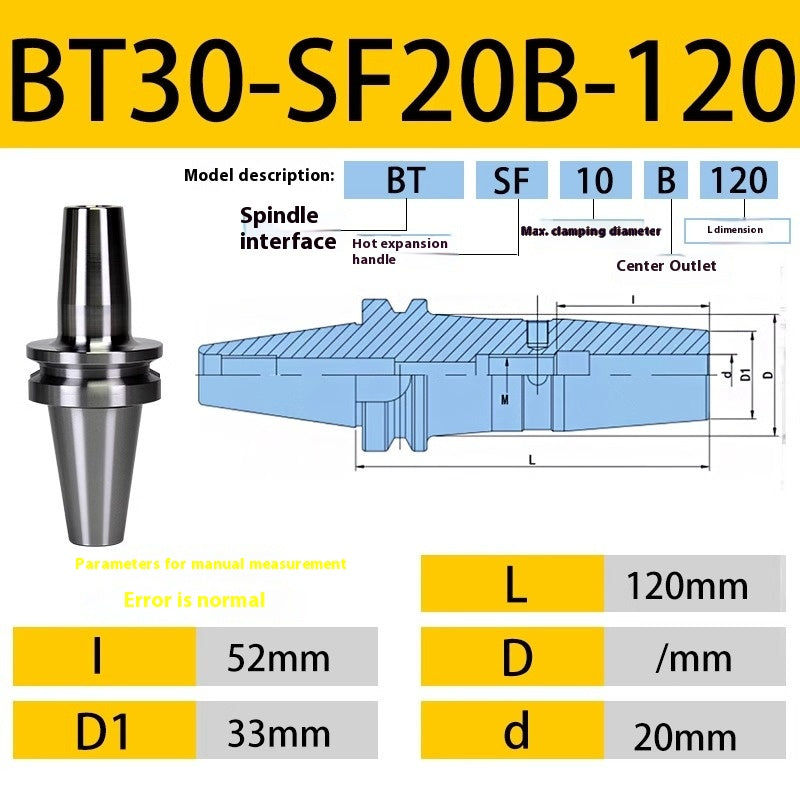 10052 BT40/BT30-SF heat shrink holder Integrated Thermal expansion hot-fit sintered holder Shandong Denso Pricision Tools Co.,Ltd.