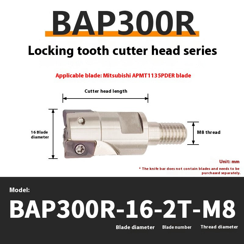 1147-Split BAP300R400R Interchangeable Anti-vibration Bar Locking Tooth Milling Head for APMT1135/1604 Inserts Shandong Denso Pricision Tools Co.,Ltd.
