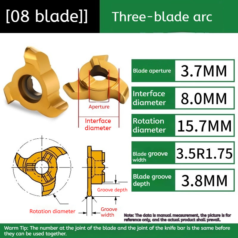 1154-Germany imported three-flute six-flute arc t-mill cyclone milling cutter bore chamfering cutter thread t-mill TR Shandong Denso Pricision Tools Co.,Ltd.