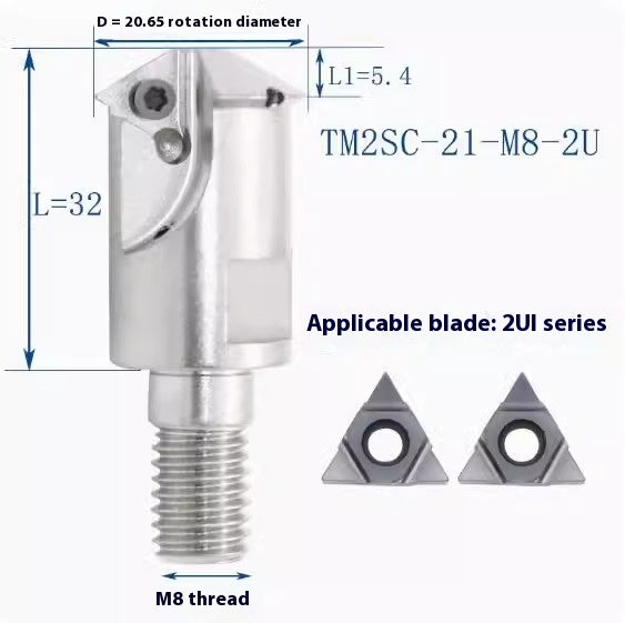 6036 SMT Deep Hole Thread Milling Toolholder Machining Center Single Thread Internal Coolant Milling Tool U-Thread Toolholder 11UI 16UI Shandong Denso Pricision Tools Co.,Ltd.