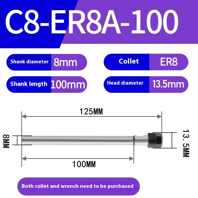 1184-Extension rods Straight handle extension rods C8-ER8 / ER11 Various lengths Type A Type M