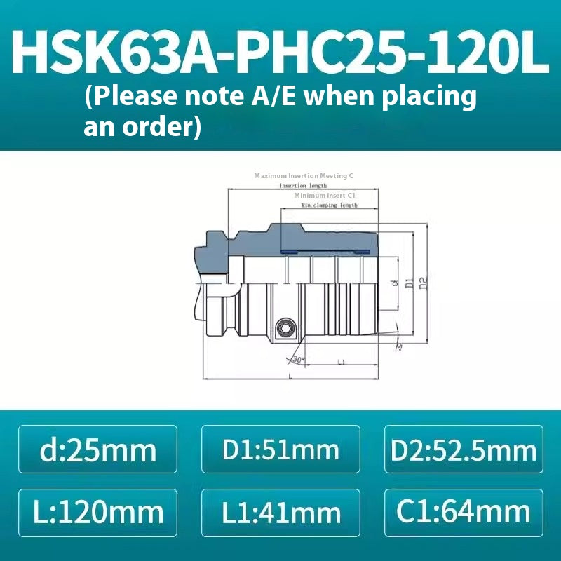 10023 HSK100AHSK63A Hydraulic toolholderPHC imported high precision hydraulic toolholderHydraulic toolholder Shandong Denso Pricision Tools Co.,Ltd.