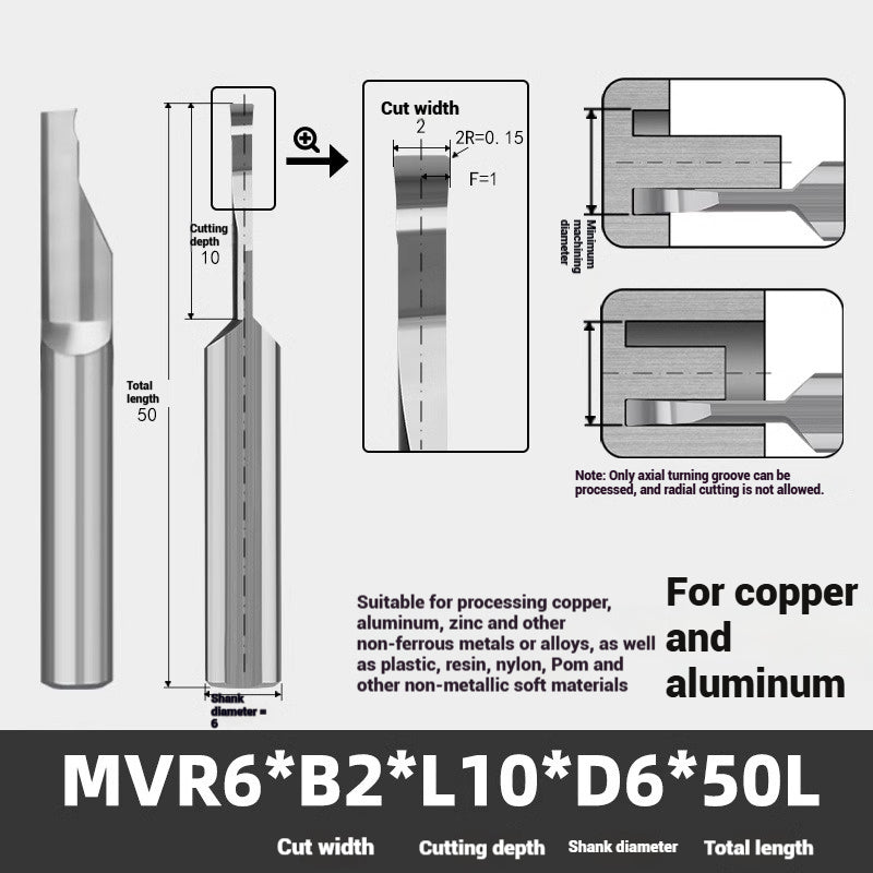 1139-MVR tungsten steel alloy large depth of cut groove cutter stainless steel, copper and aluminum with small hole coating boring cutter anti-vibration face groove cutter Shandong Denso Pricision Tools Co.,Ltd.