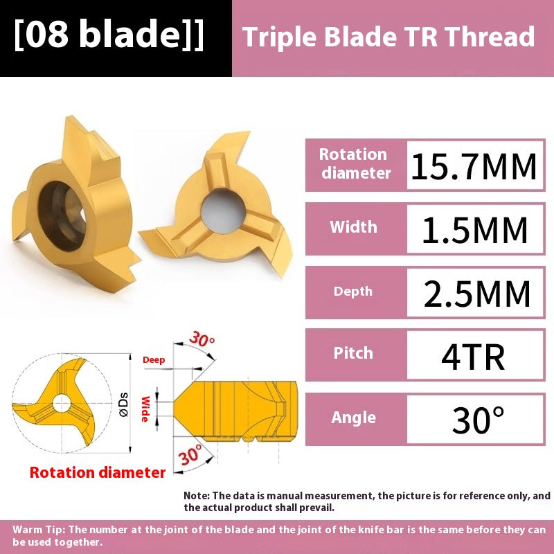 1154-Germany imported three-flute six-flute arc t-mill cyclone milling cutter bore chamfering cutter thread t-mill TR Shandong Denso Pricision Tools Co.,Ltd.