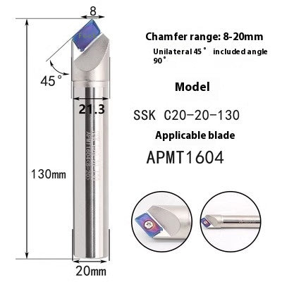 6041 30° machining center APMT inserts CNC chamfering toolholder round-off chamfering cutter 45 degrees 60 degrees CNC chamfering Shandong Denso Pricision Tools Co.,Ltd.